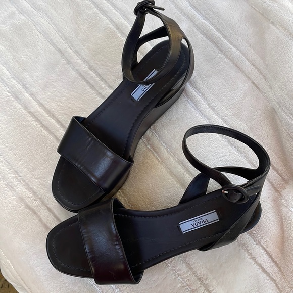 Prada platform sandals 39 1/2 - Picture 1 of 6